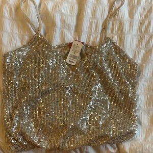 Sparkly crop top NWT